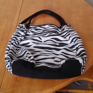 Zebra print purse